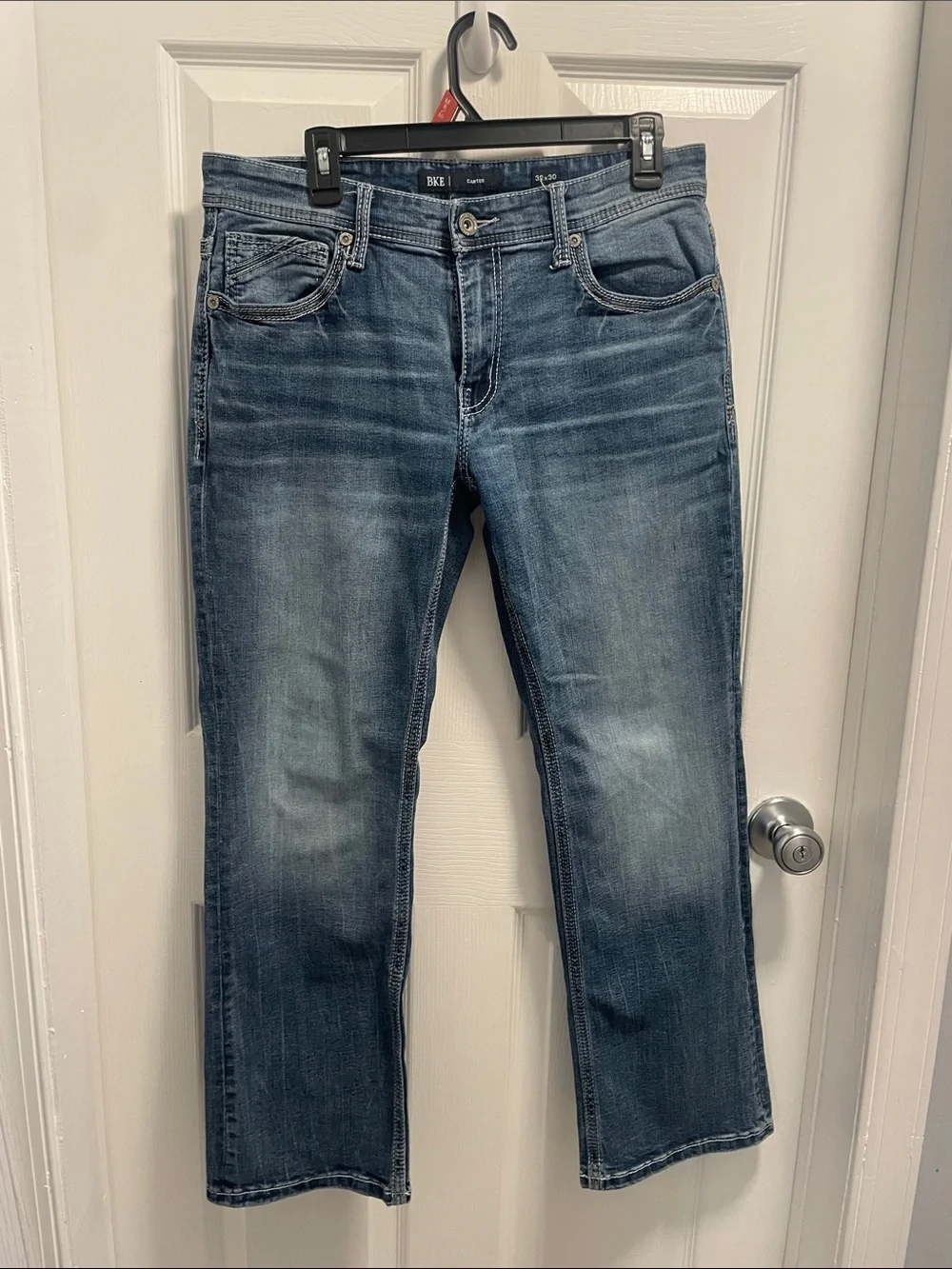 BKE Faded Blue Straight Leg Jeans